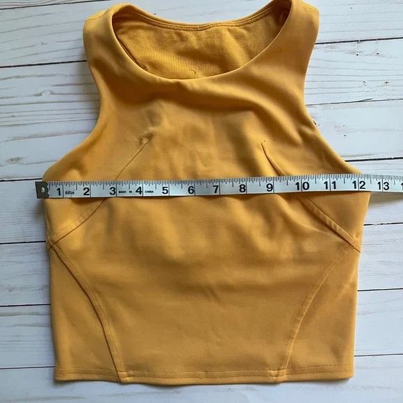 Lululemon Orange Wunder Train Racerback Cropped Tank Top Women's - Picture 7 of 8